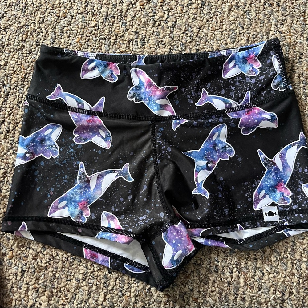 WOD Bottom Galaxy Whale Print Shorts